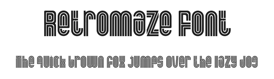 Retromaze Font by PutraCetol Studio — Display Font