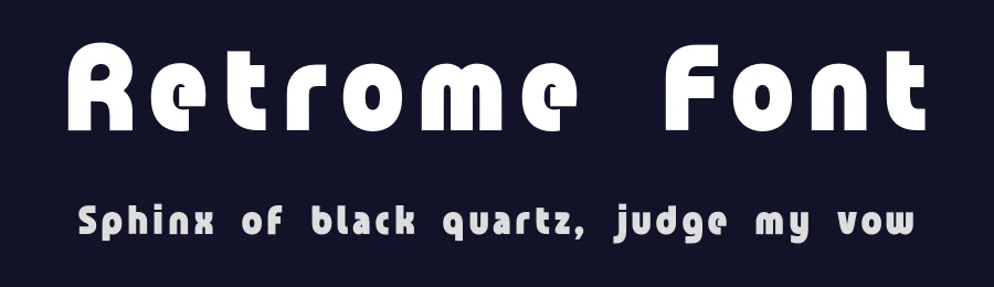 Retrome Font by Surplus Type Co — Display Font — thumbnail 2