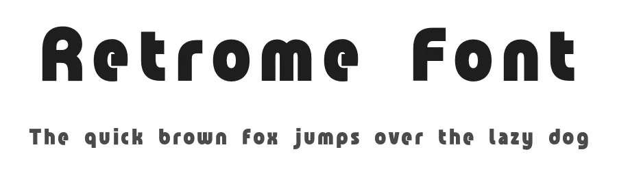 Retrome Font by Surplus Type Co — Display Font