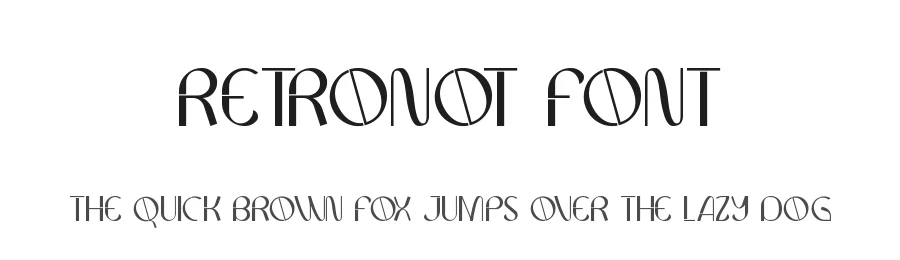 Retronot Font by noahtype — Display Font