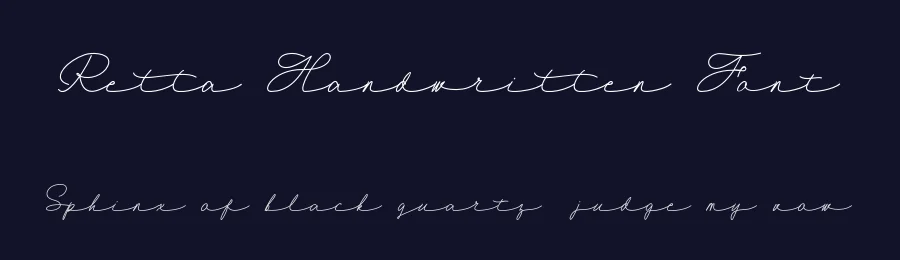 Retta Handwritten Font by DENNI DENKO — Script Handwritten Font — thumbnail 2