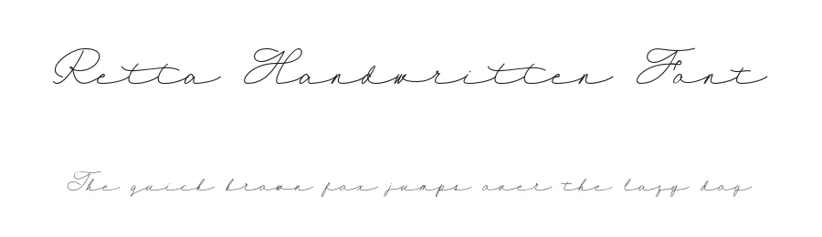 Retta Handwritten Font by DENNI DENKO — Script Handwritten Font