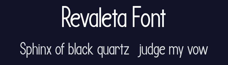 Revaleta Font by Flawless And Co — Sans Serif Font — thumbnail 2