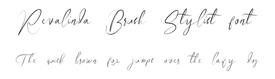 Revalinda Brush Stylist font by tepikalistudio — Script Handwritten Font