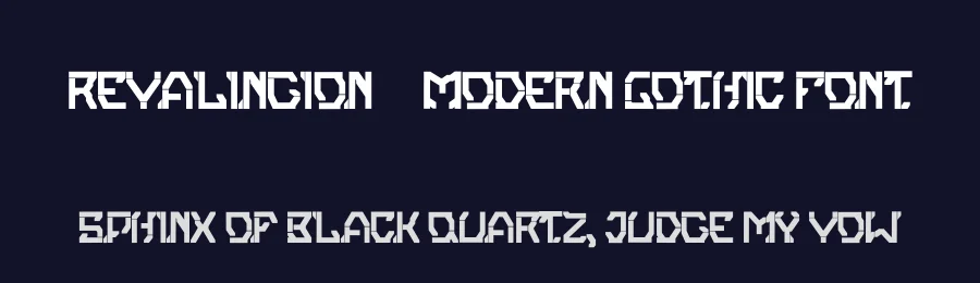 Revalingion – Modern Gothic Font by Dhabee — Decorative Font — thumbnail 2