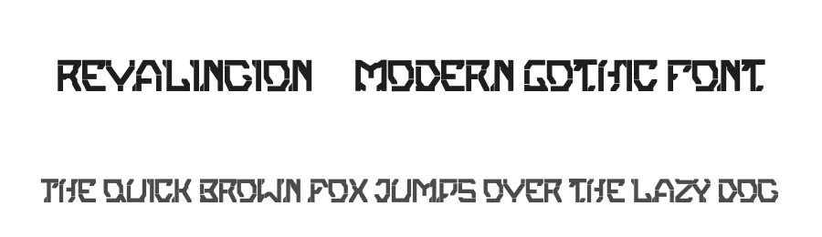 Revalingion – Modern Gothic Font by Dhabee — Decorative Font