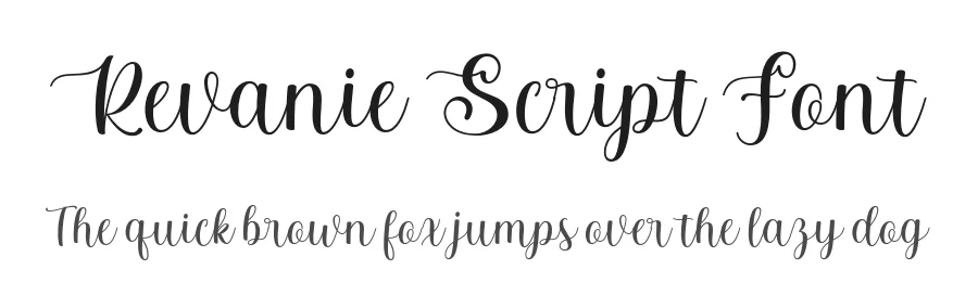 Revanie Script Font by stripesstudio — Script Handwritten Font