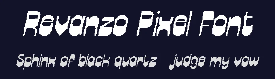 Revanzo Pixel Font by craftsupplyco — Display Font — thumbnail 2