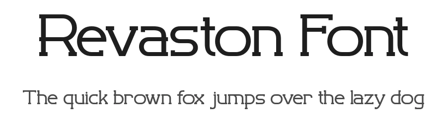 Revaston Font by Flawless And Co — Slab Serif Font