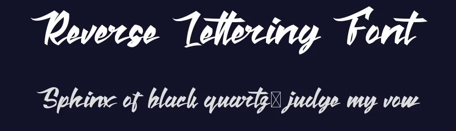 Reverse Lettering Font by RaisProject — Script Handwritten Font — thumbnail 2