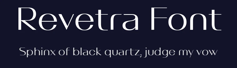 Revetra Font by Giulia Boggio — Sans Serif Font — thumbnail 2
