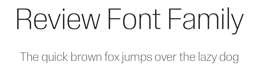 Review Font Family by Berton Hasebe — Sans Serif Font