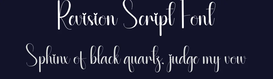 Revision Script Font by creativeletter — Script Handwritten Font — thumbnail 2