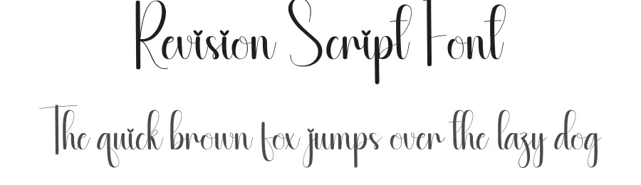 Revision Script Font by creativeletter — Script Handwritten Font