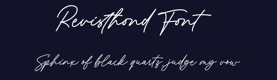 Revisthond Font by Namara Creative Studio — Script Handwritten Font — thumbnail 2