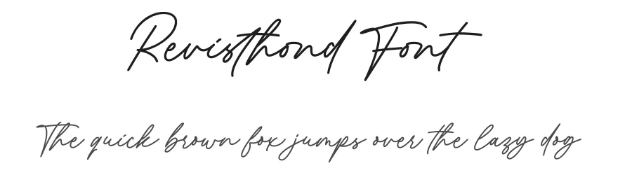 Revisthond Font by Namara Creative Studio — Script Handwritten Font
