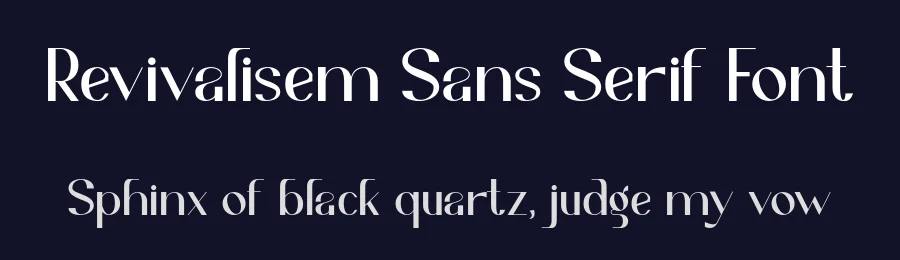 Revivalisem Sans Serif Font by Irfan Hidayat — Sans Serif Font — thumbnail 2