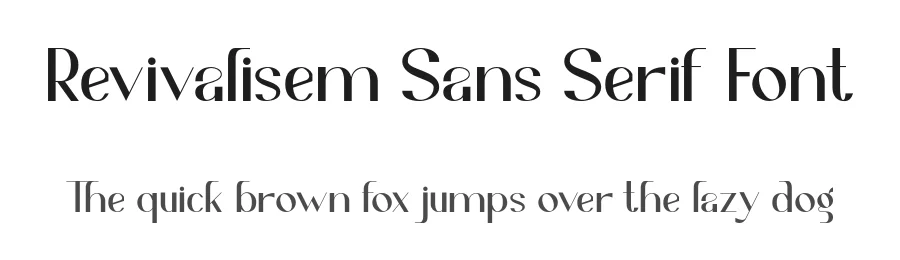 Revivalisem Sans Serif Font by Irfan Hidayat β Sans Serif Font