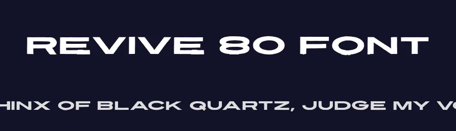 Revive 80 Font by Tom Chalky — Sans Serif Font — thumbnail 2