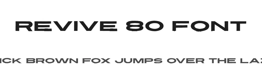 Revive 80 Font by Tom Chalky — Sans Serif Font