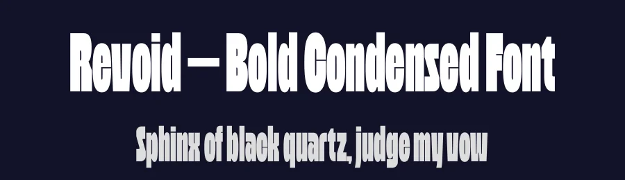 Revoid – Bold Condensed Font by limitype — Decorative Font — thumbnail 2