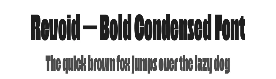 Revoid – Bold Condensed Font by limitype — Decorative Font