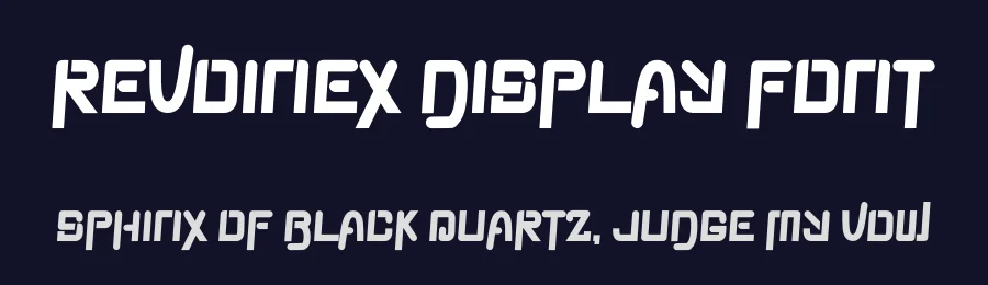 Revoinex Display Font by Dhabee — Display Font — thumbnail 2