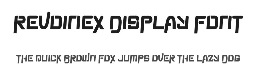 Revoinex Display Font by Dhabee — Display Font
