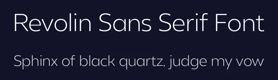 Revolin Sans Serif Font by Propertype — Sans Serif Font — thumbnail 2