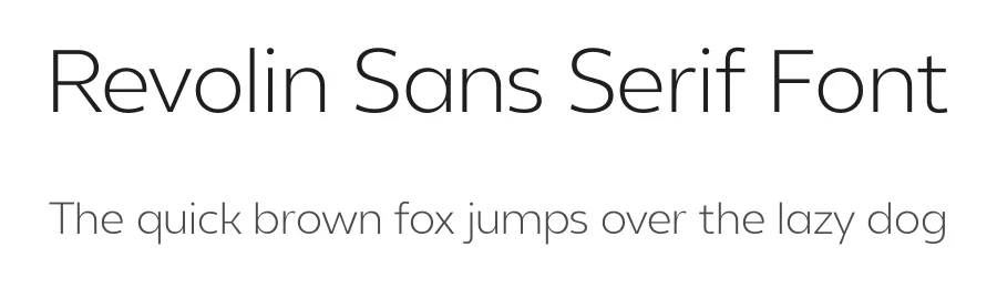 Revolin Sans Serif Font by Propertype — Sans Serif Font