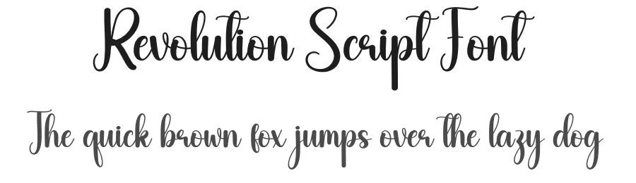 Revolution Script Font by creativeletter — Script Handwritten Font