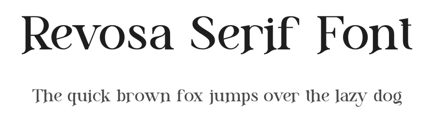 Revosa Serif Font by ErmediaStudio — Serif Font
