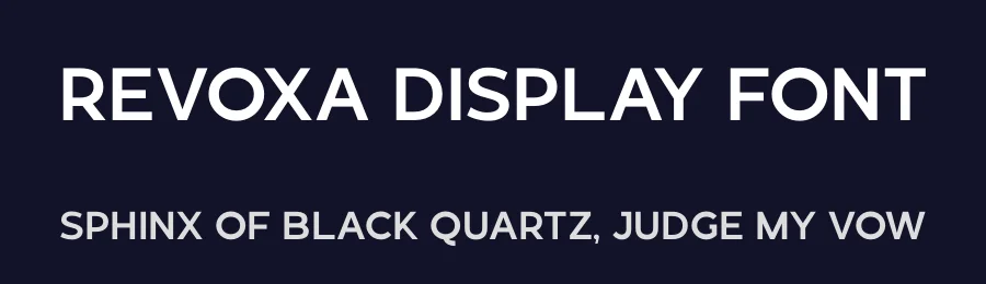 Revoxa Display Font by Almarkhatype Studio — Display Font — thumbnail 2