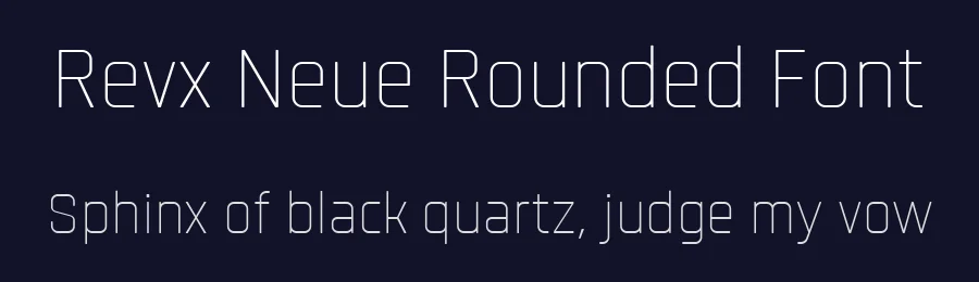 Revx Neue Rounded Font by OneSevenPointFive — Sans Serif Font — thumbnail 2
