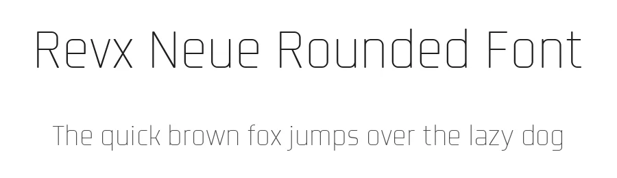 Revx Neue Rounded Font by OneSevenPointFive β Sans Serif Font