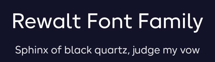Rewalt Font Family by NicolassFonts — Sans Serif Font — thumbnail 2
