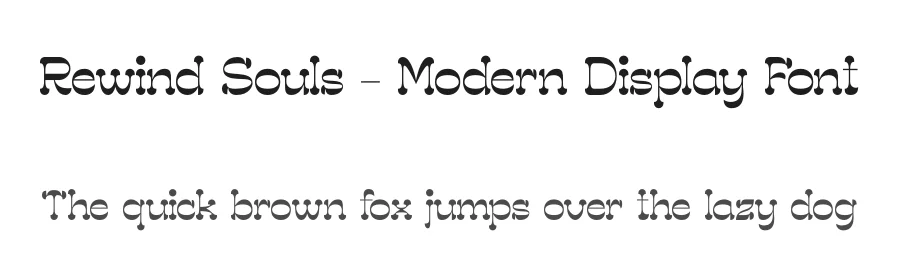 Rewind Souls – Modern Display Font by timelesstype.co — Display Font