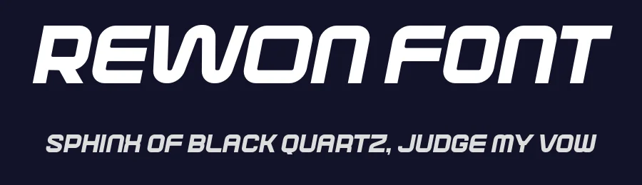 Rewon Font by fontcade — Display Font — thumbnail 2