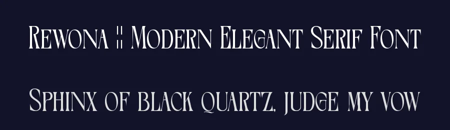 Rewona || Modern Elegant Serif Font by ErmediaStudio — Serif Font — thumbnail 2