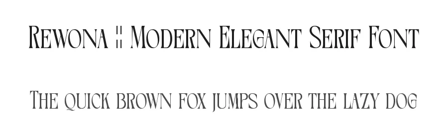 Rewona || Modern Elegant Serif Font by ErmediaStudio — Serif Font