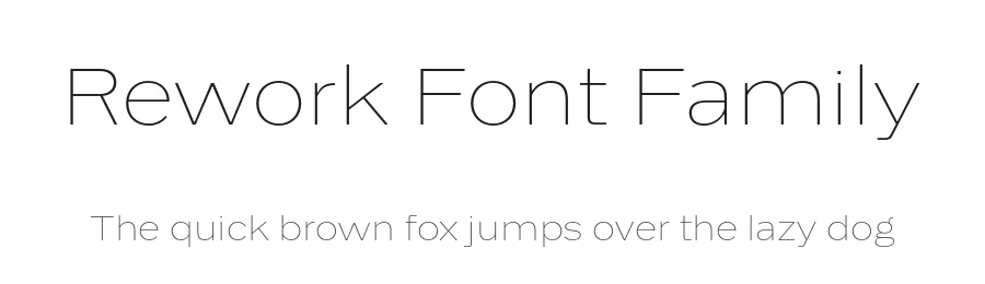 Rework Font Family by Sociotype Foundry — Sans Serif Font