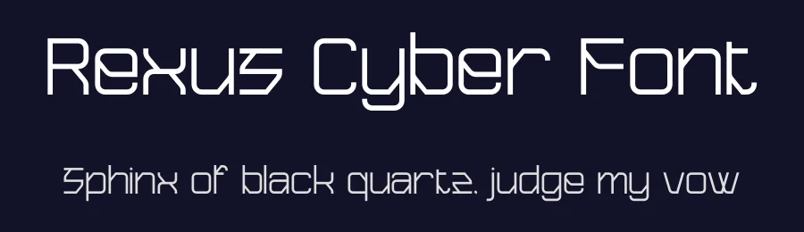 Rexus Cyber Font by letterenastudios — Display Font — thumbnail 2