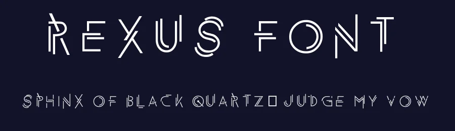 Rexus Font by JoannaVu — Display Font — thumbnail 2