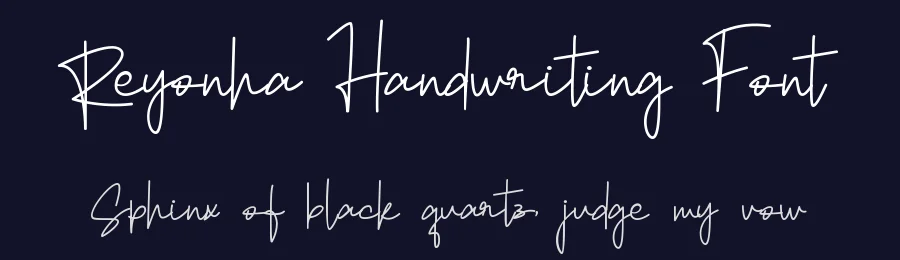 Reyonha Handwriting Font by 24Design Studios — Script Handwritten Font — thumbnail 2