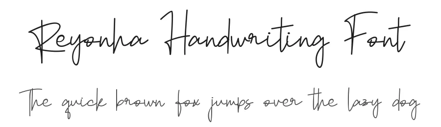 Reyonha Handwriting Font by 24Design Studios — Script Handwritten Font
