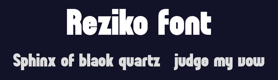 Reziko Font by Flawless And Co — Display Font — thumbnail 2
