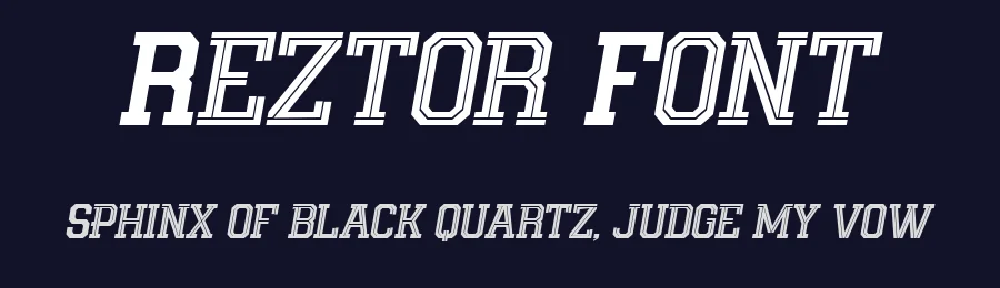 Reztor Font by Flawless And Co — Display Font — thumbnail 2
