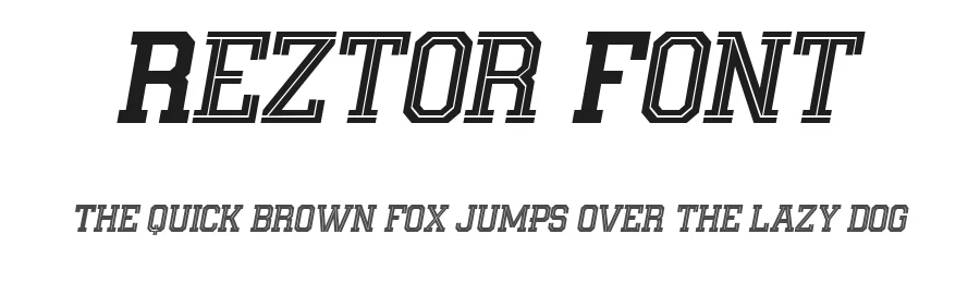 Reztor Font by Flawless And Co — Display Font