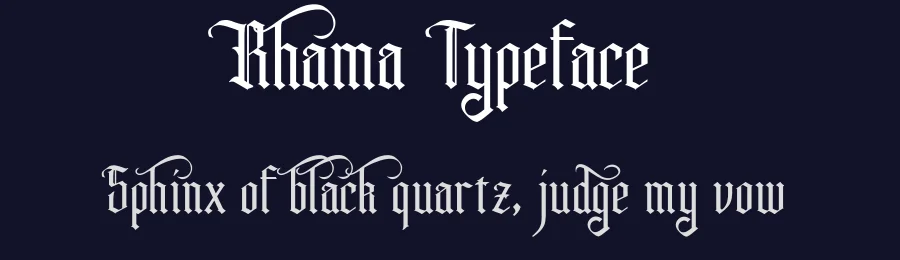 Rhama Typeface by graphicpear — Display Font — thumbnail 2
