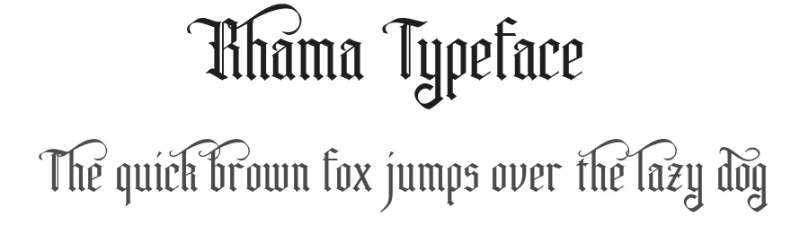 Rhama Typeface by graphicpear — Display Font